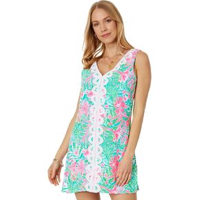 Lilly Pulitzer Ronnie Romper Amalfi Blue Leaf It Wild 00