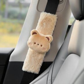 Cute Car Seat Belt Covers Soft Shoulder/Neck Protector Seatbelt Shoulder Strap Pads Covers Car Accessories 1PC (Pig)