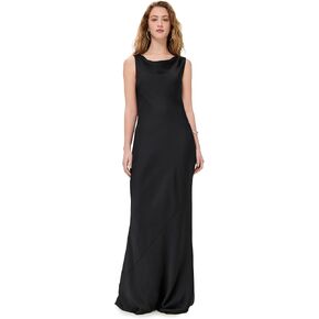 Norma Kamali Women's Sleeveless Low Back Drape Gown