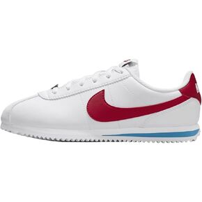 Nike Cortez Big Kids' Shoes (DM0950-115, White/Varsity Blue/Varsity Red)