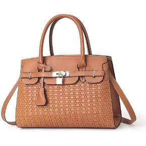 PORT&LOTUS Womens Top-handle Leather Handbags Totes Purses for Women Satchel Shoulder Bag for Ladies