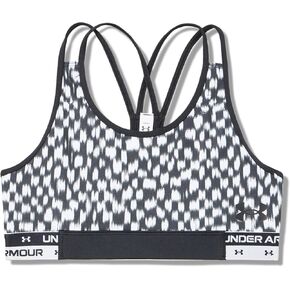 Under Armour Girls HeatGear Mid Impact Print Sports Bra