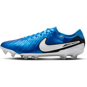 Nike Tiempo Legend 10 Elite Firm-Ground Low-Top Soccer Cleats (DV4328-400, Soar/White) Size 13