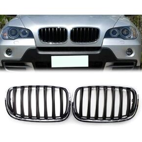 NewsMarts X5 E70 Grille ، X6 E71 Grille ، استبدال مصبوب الكلى الأمامي لـ BMW E70 X5 2008-2013 ، لـ BMW E71 X6 2008-2013 ، Chrome