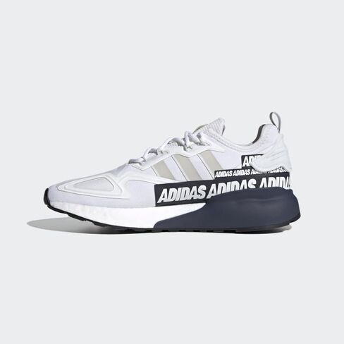 adidas mens ZX 2K Boost Casual Shoes, White-grey-collegiate Navy, 7 in Saudi Arabia