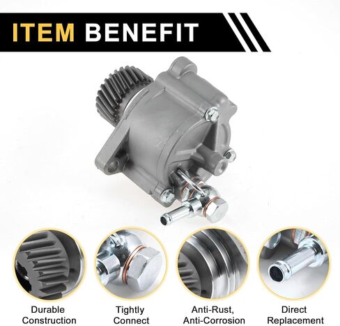 مكابح مكابح مكابح مضخة No.2930058060 مضخة فراغ المحرك ل Toyota Dyna 1990-1999 ألومنيوم سبيكة الفضة النغمة 1 PC in Saudi Arabia
