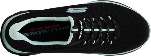حذاء رياضي للسيدات من Skechers Summits، أسود/أبيض، 9 عرض أمريكي in Saudi Arabia