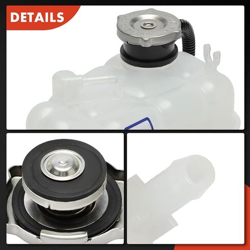 A-Premium Engine Coolant Overflow Recovery Reservoir Tank with Cap Compatible with Fiat 500 2012-2017, 1.4L SOHC Naturally Aspirated, AWD, Replaces# 55111314AC in Saudi Arabia