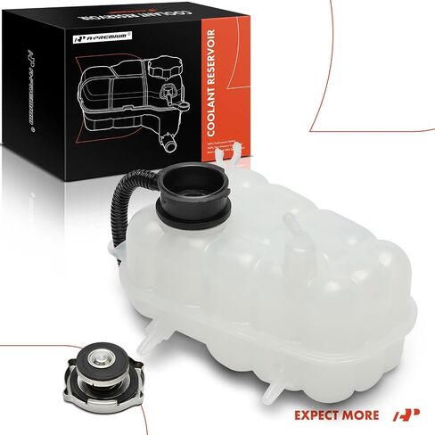 A-Premium Engine Coolant Overflow Recovery Reservoir Tank with Cap Compatible with Fiat 500 2012-2017, 1.4L SOHC Naturally Aspirated, AWD, Replaces# 55111314AC in Saudi Arabia