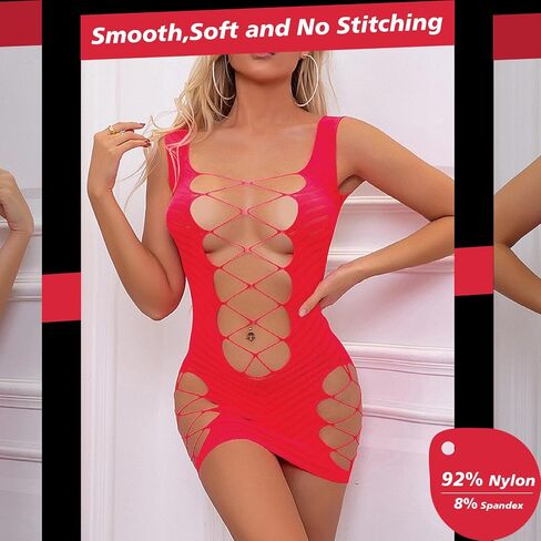 Sexy Lingerie for Women Naughty Fishnet Lingerie Set Crotchless Teddy Erotic Sheer Mesh Bodysuit in Saudi Arabia