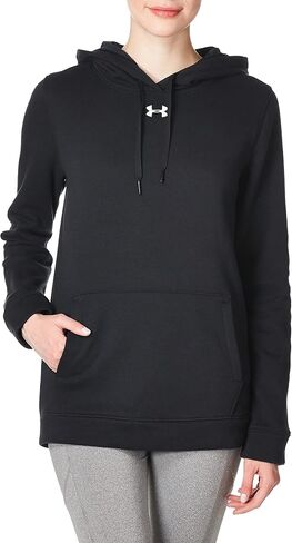 Under Armour Women's Hustle Fleece Hoodie , Team Kelly Green (305)/White , Medium in Kuwait