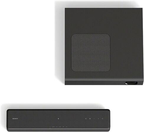 Sony HT-MT300/B Powerful Mini Soundbar with Wireless Subwoofer, easy setup, compact, home office use with clear sound, Black in Saudi Arabia
