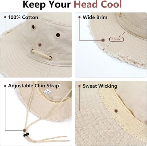 Packable Bucket Hats for Women Men, UV Protection Summer Sun Hat, Crossbody Outdoor Cap for Hiking Fishing Beach in Saudi Arabia