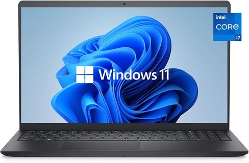 2021 Newest Dell Inspiron 3511 Laptop, 15.6" FHD Display, Intel Core i7-1165G7 Processor, 16GB RAM, 1TB HDD, Intel Iris Xe Graphics, Webcam, HDMI, Windows 11 Home, Carbon Black (Renewed) in Kuwait