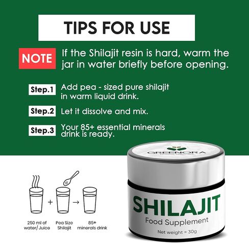 راتنج الهيمالايا شيلاجيت 30G للرجال والنساء ، مكملات طبيعية عضوية مع 85+ معادن تتبع ، مشروب الطاقة ، Himalayan Shilajit 800mg - US Lab اختبار in Saudi Arabia