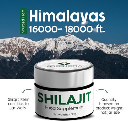 راتنج الهيمالايا شيلاجيت 30G للرجال والنساء ، مكملات طبيعية عضوية مع 85+ معادن تتبع ، مشروب الطاقة ، Himalayan Shilajit 800mg - US Lab اختبار in Saudi Arabia