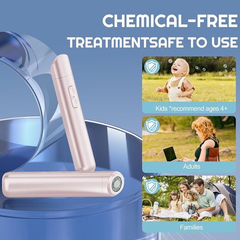 Insect Sting & Bite Relief,Rechargeable Bug Bite Itch Relief for Mosquito Bites,Chemical-Free Insect Bite Healer with Heat Technology,Fast Swelling/Itch Relief, Portable Summer Outdoor Gadget - Pink in Saudi Arabia