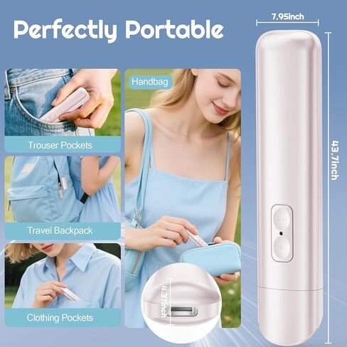 Insect Sting & Bite Relief,Rechargeable Bug Bite Itch Relief for Mosquito Bites,Chemical-Free Insect Bite Healer with Heat Technology,Fast Swelling/Itch Relief, Portable Summer Outdoor Gadget - Pink in Saudi Arabia
