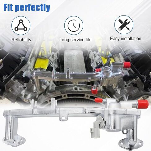LR109402 Aluminum Rear Coolant Water Heater Pipe Manifold Tube Compatible with Land Rover LR4 2010-2013 Range Rover 2010-2020 Range Rover Sport V8 5.0L 2010-2017 Replaces LR077042, LR018273 in Saudi Arabia