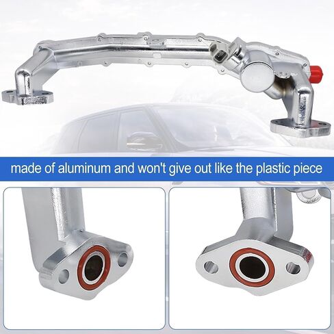 LR109402 Aluminum Rear Coolant Water Heater Pipe Manifold Tube Compatible with Land Rover LR4 2010-2013 Range Rover 2010-2020 Range Rover Sport V8 5.0L 2010-2017 Replaces LR077042, LR018273 in Saudi Arabia