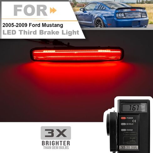 NSAUTOLIGHTING LED ضوء الفرامل الثالث لعام 2005 2006 2007 2009 لعن موستانج الخلفية عالية الجبل LED CEND in Kuwait