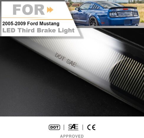 NSAUTOLIGHTING LED ضوء الفرامل الثالث لعام 2005 2006 2007 2009 لعن موستانج الخلفية عالية الجبل LED CEND in Kuwait