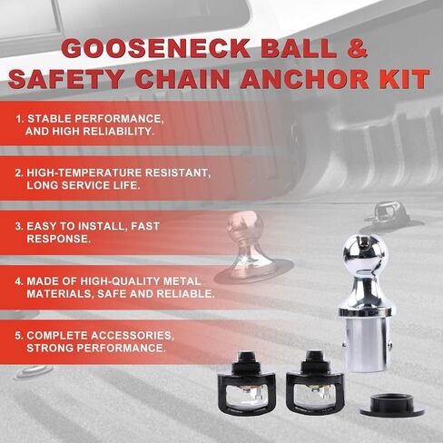 30137 Puck System Gooseneck Hitch Ball Kit 2-5/16"" Fits for 16-22 Chevy Silverado, 11-22 Ford F250/F350/F450 Super Duty, 16-22 GMC Sierra, Nissan Titan XD Replace OE 30137 30137RTL in Saudi Arabia