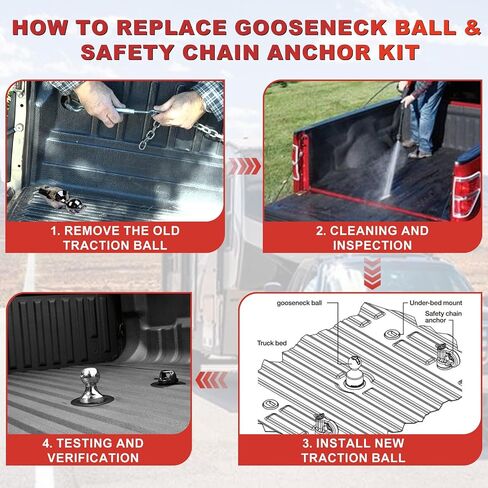 30137 Puck System Gooseneck Hitch Ball Kit 2-5/16"" Fits for 16-22 Chevy Silverado, 11-22 Ford F250/F350/F450 Super Duty, 16-22 GMC Sierra, Nissan Titan XD Replace OE 30137 30137RTL in Saudi Arabia
