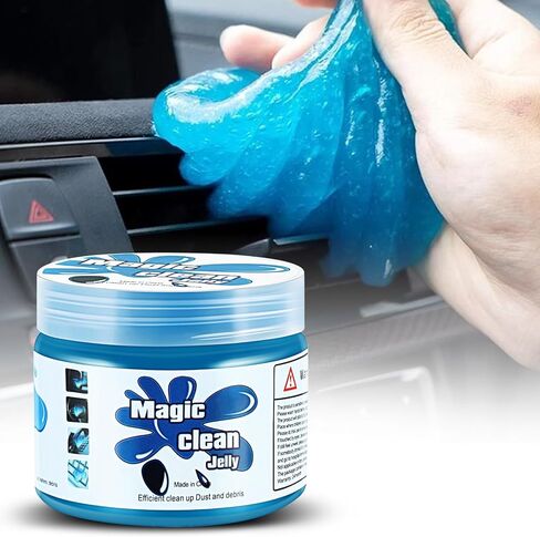 Magshion Car Cleaning Gel Dust Cleaning Gel for Car Vent, Auto Detailing Tools Home Office Detailing Jelly Keyboard Cleaner for Dust and Debris Removal (Blue) in Saudi Arabia