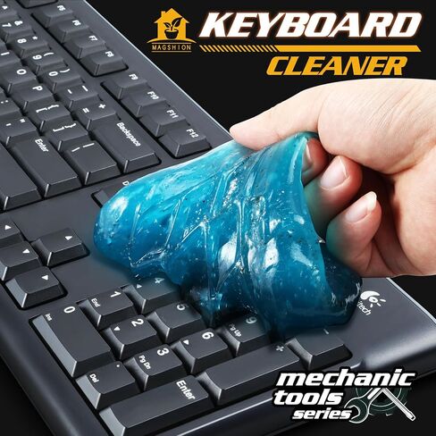 Magshion Car Cleaning Gel Dust Cleaning Gel for Car Vent, Auto Detailing Tools Home Office Detailing Jelly Keyboard Cleaner for Dust and Debris Removal (Blue) in Saudi Arabia