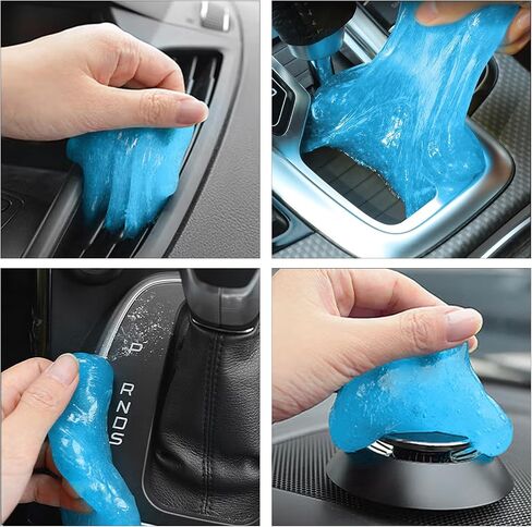 Magshion Car Cleaning Gel Dust Cleaning Gel for Car Vent, Auto Detailing Tools Home Office Detailing Jelly Keyboard Cleaner for Dust and Debris Removal (Blue) in Saudi Arabia