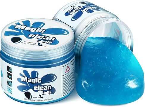 Magshion Car Cleaning Gel Dust Cleaning Gel for Car Vent, Auto Detailing Tools Home Office Detailing Jelly Keyboard Cleaner for Dust and Debris Removal (Blue) in Saudi Arabia