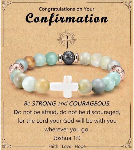 Leyung Christian Gifts for Women, Religious Rosary Cross Bracelet, Easter Basket Stuffers Baptism Confirmation First Holy Communion Christmas Birthday Gifts for Teen Girls in Saudi Arabia