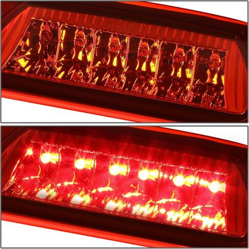أدى DNA Motoring 3BL-JLIR02-RD-RD RED LENS LED LED THERD TAIL BRAKE LIGHT [متوافق مع 02-07 Jeep Liberty] in Kuwait