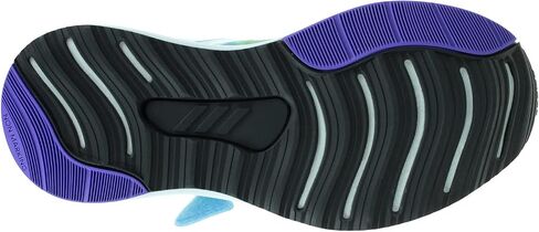adidas Girl's Fortarun Daisy (Little Kid/Big Kid) Clear Sky/White/Purple Rush 4 Big Kid M in Saudi Arabia