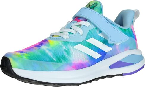 adidas Girl's Fortarun Daisy (Little Kid/Big Kid) Clear Sky/White/Purple Rush 4 Big Kid M in Saudi Arabia