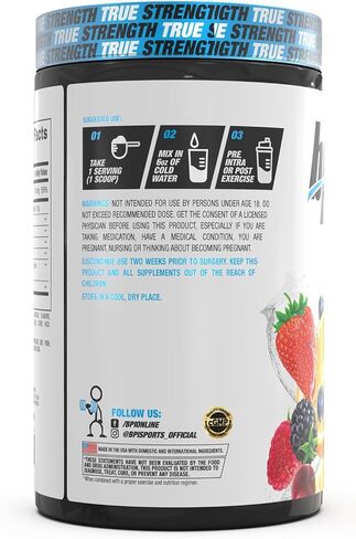 BPI Sports Best Glutamine - Essential Amino Acid for Intense Training with L-Glutamine - Post-Workout Recovery and Muscle Support - Berry Citrus, 14.1 oz in Kuwait