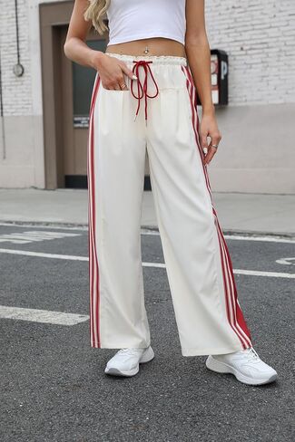 بنطلون سراويل مقرّمة على جانب بنك بانغنغ وسم الساق العليا من سروال هدسون كانيون ستريب مع جيوب in Kuwait