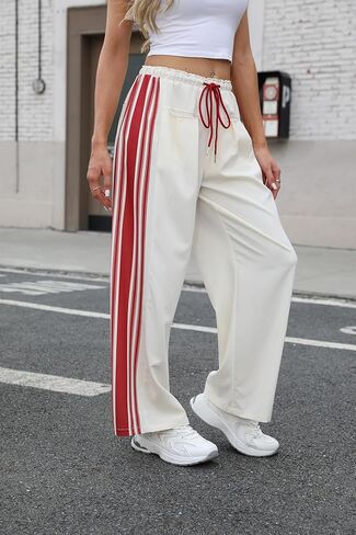 بنطلون سراويل مقرّمة على جانب بنك بانغنغ وسم الساق العليا من سروال هدسون كانيون ستريب مع جيوب in Kuwait