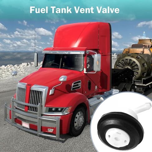 1 PC Fuel Tank Vent Valve, Vent Plug System Parts, High Temperature Resistant Fuel Tank Vent Plug Replacement W-004, Compatible with Ford 1980-1996 F150 F250, 1980-1997 F350 (Black & White) in Saudi Arabia