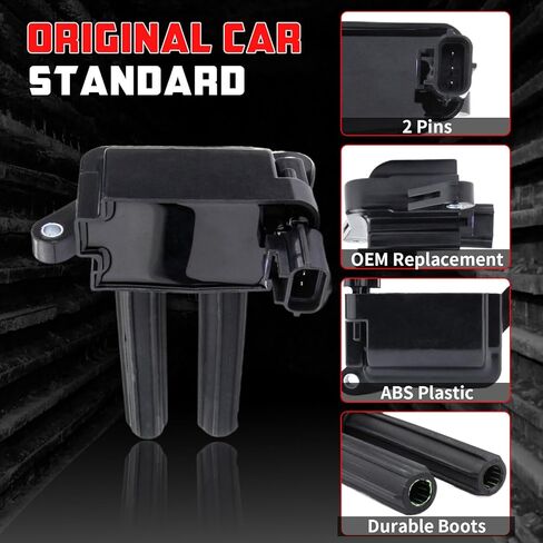 DG-526 Ignition Coil Pack For Ford F-150 2010-2014,Compatible With Ford F-250 F-350 Super Duty 2011-2017, V8 6.2L, Coils For Left Driver Side Replacement For Al3Z-12029-B UF639 UF631 C1801 (Set Of 4) in Kuwait