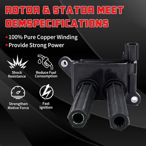 DG-526 Ignition Coil Pack For Ford F-150 2010-2014,Compatible With Ford F-250 F-350 Super Duty 2011-2017, V8 6.2L, Coils For Left Driver Side Replacement For Al3Z-12029-B UF639 UF631 C1801 (Set Of 4) in Kuwait