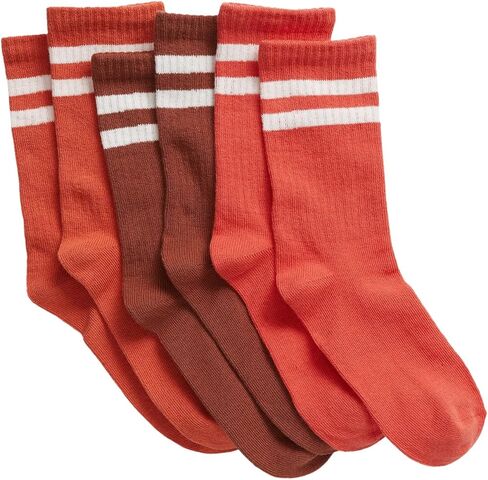 GAP Boys' Original Teddy Crew, 6-Pack Kids Socks, Soft & Stretchy, Comfortable in Saudi Arabia