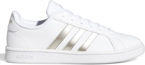 حذاء Adidas Grand Court Base للسيدات (FTWWHT/Plamet/FTWWHT، Numeric_7) in Kuwait