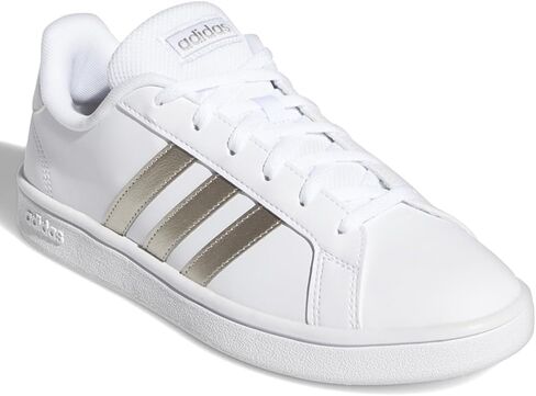 حذاء Adidas Grand Court Base للسيدات (FTWWHT/Plamet/FTWWHT، Numeric_7) in Kuwait