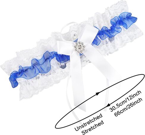 Wedding Garter For Bride With Rhinestones Sparkel Handmade Bridal Garters for Women in Saudi Arabia