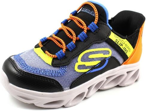 Skechers Kids Boy's Flex Glide Sneaker, Blue/Multi, 13 Little Kid in Saudi Arabia