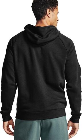 Under Armour Men's UA Rival Cotton Full Zip Hoodie - 1357106-012 - Pitch Gray/Onyx White - L in Saudi Arabia