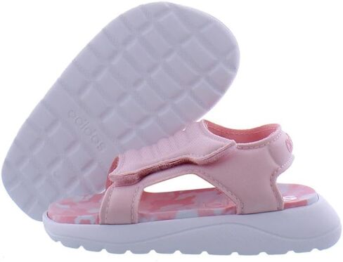 adidas Adilette Comfort Slide Sandal, Yellow/Red/Shock Blue, 4 US Unisex Big Kid in Kuwait