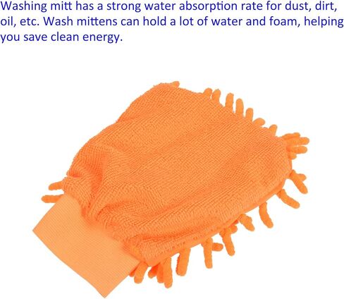 Microfiber Wash Mitt - قفازات تشنيل القابلة لإعادة الاستخدام للتنظيف ، خالية من الخدش ، تنطبق على تنظيف منزل المطبخ in Kuwait